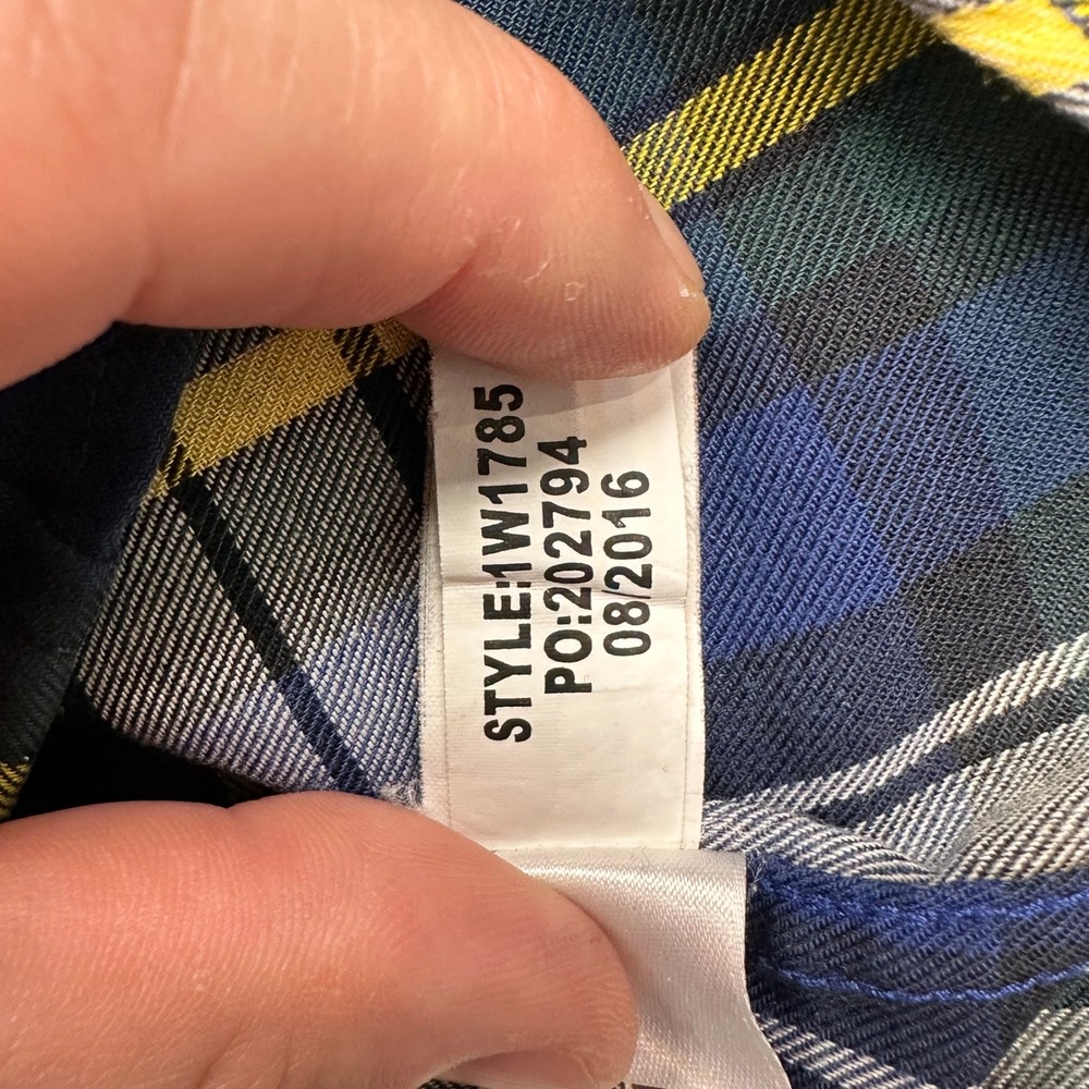 Vineyard Vines Performance Crosby Shirt Mens L Blue Green Plaid Slim Fit‎ - Picture 13 of 15